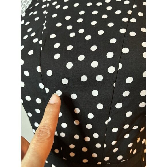 Saks Fifth Avenue Black And White Handkerchief Fairy Flowy Maxi Dress Small - Picture 8 of 8